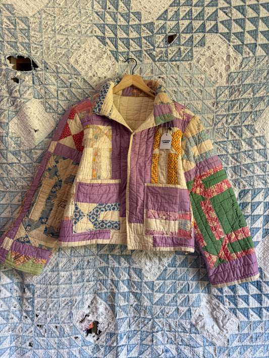 Lilac Friendship Quilt Jacket M/L