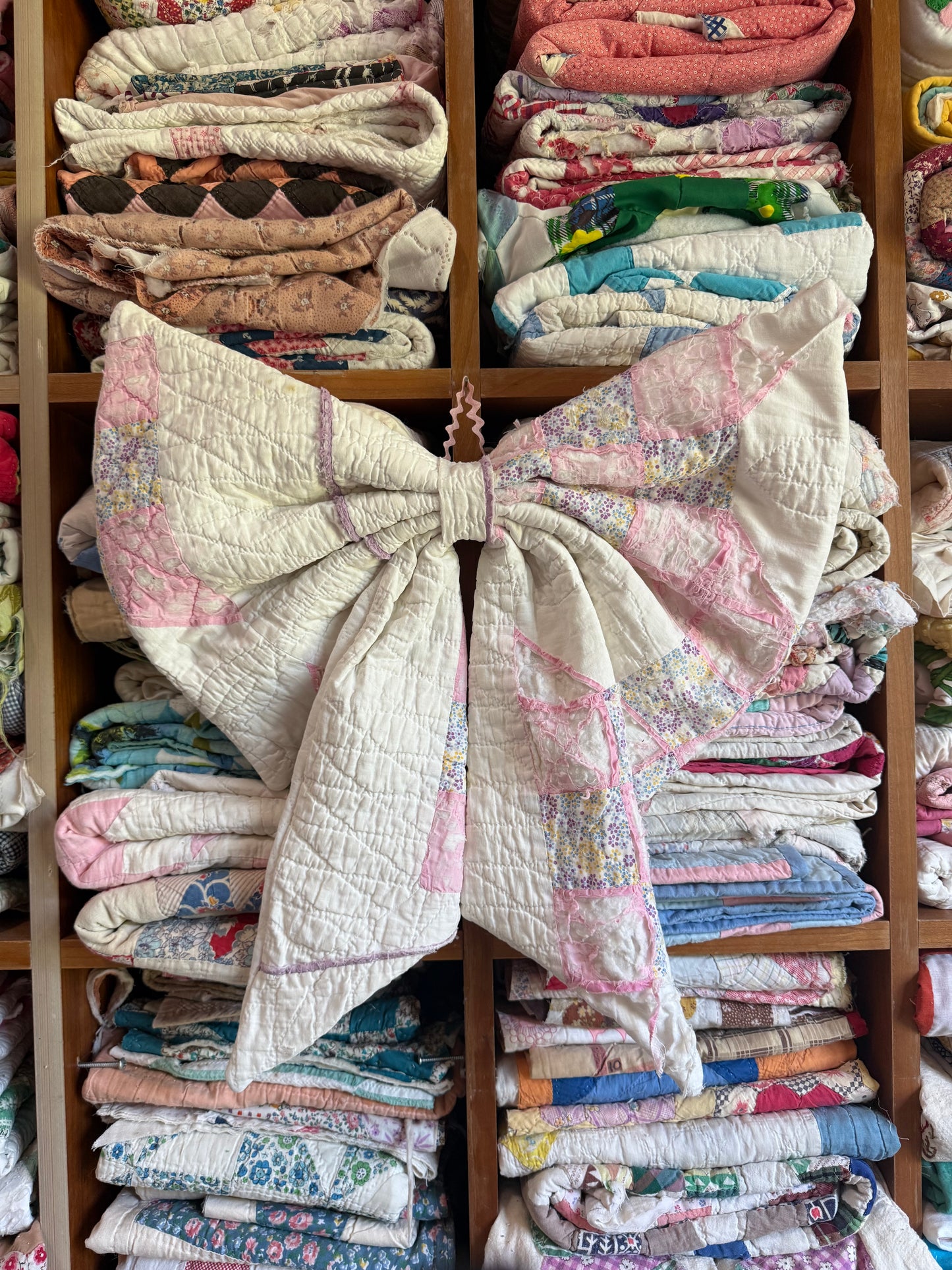 Pink + White Bow 1