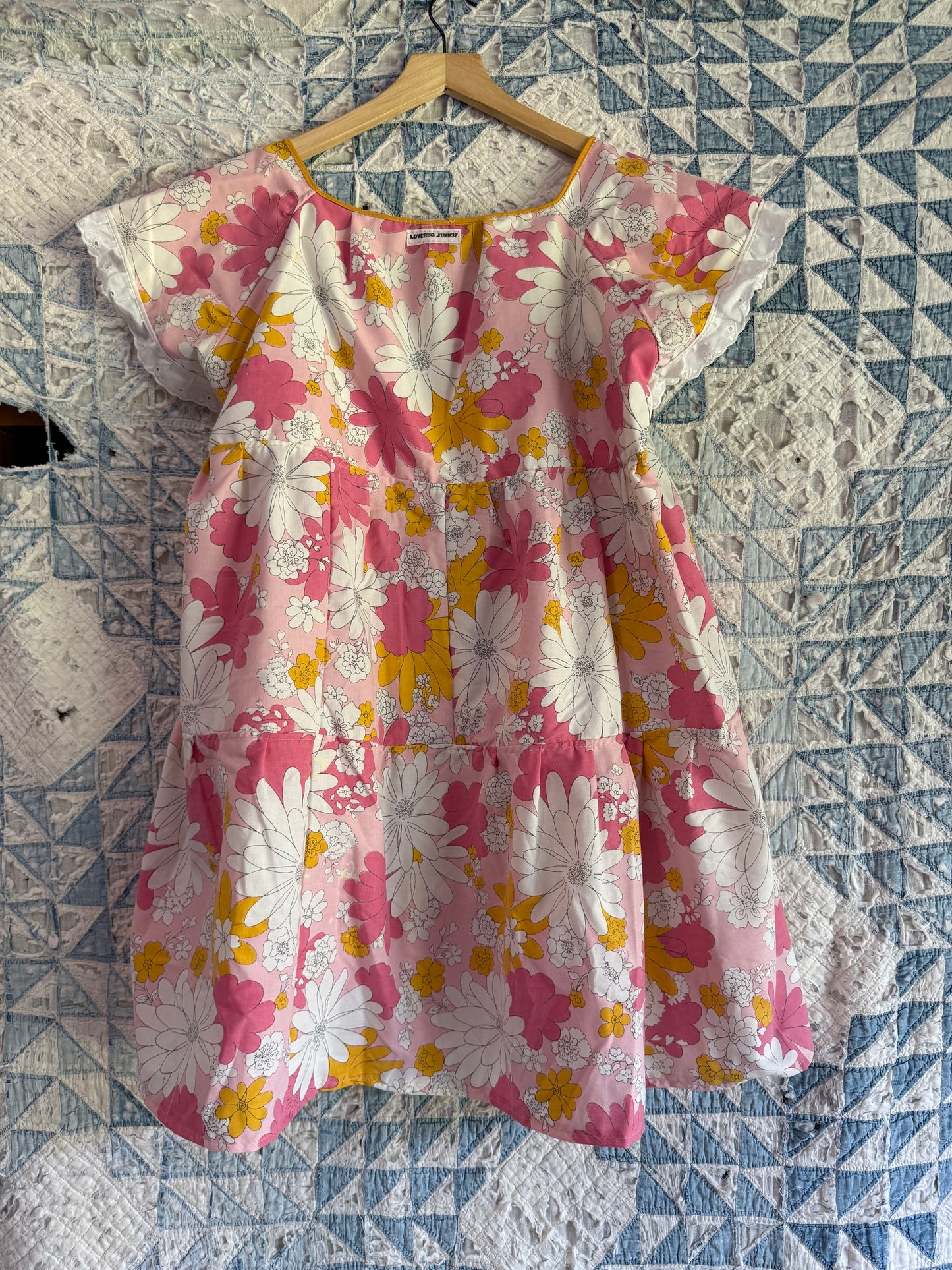 Pink Floral Babydoll Dress