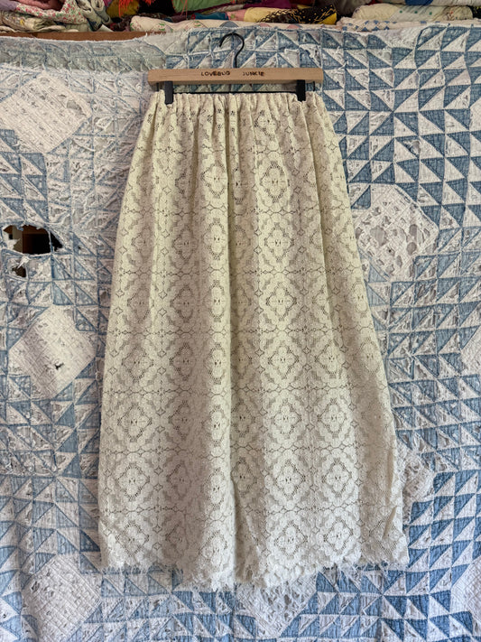 Lace Crochet Skirt M/L
