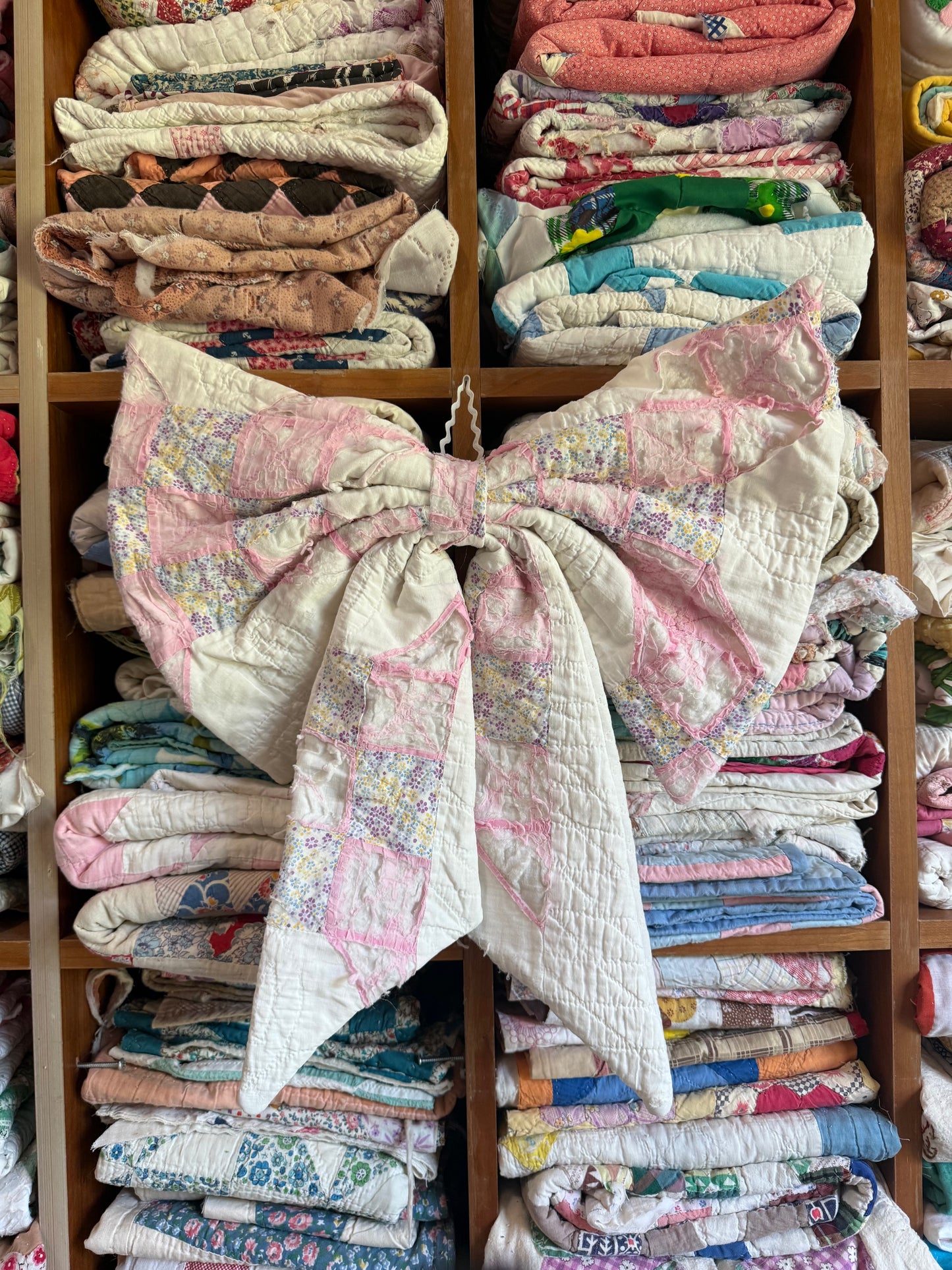Pink + White Bow 2