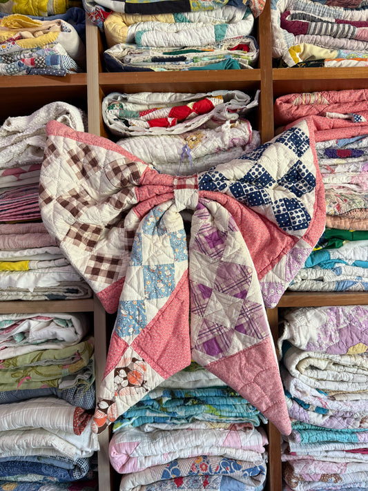 Pink Patchwork Bow 2