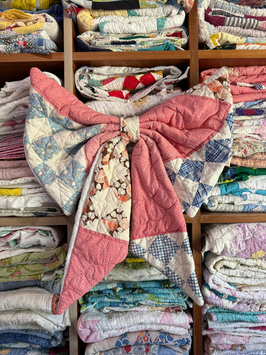 Pink Patchwork Bow 1