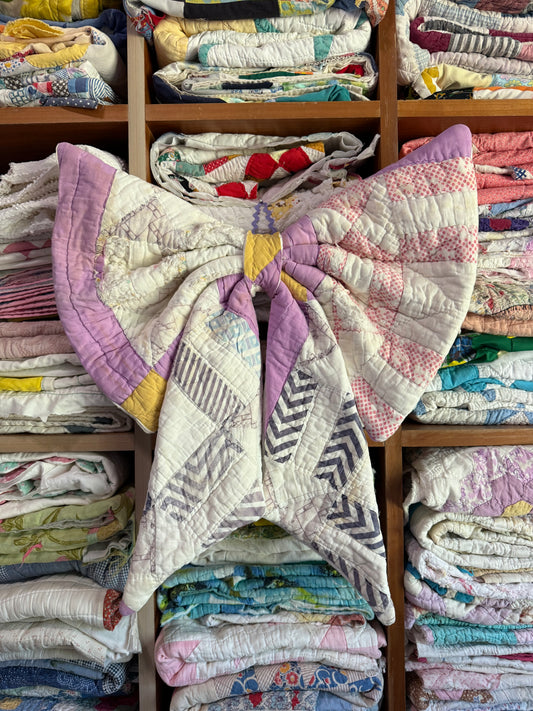 Lavender Patchwork Bow