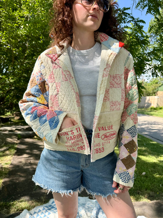 Carpenter Patchwork Quilt Jacket M/L