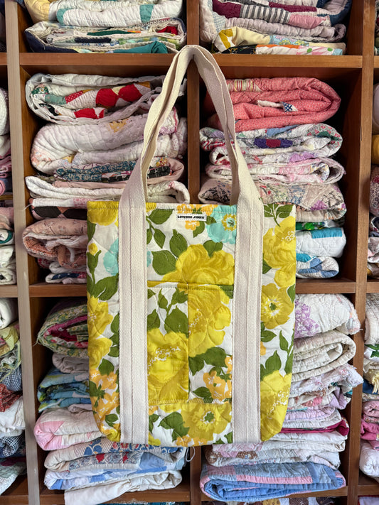 Funky Floral Tote Bag