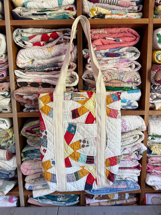 Double Wedding Ring Tote Bag